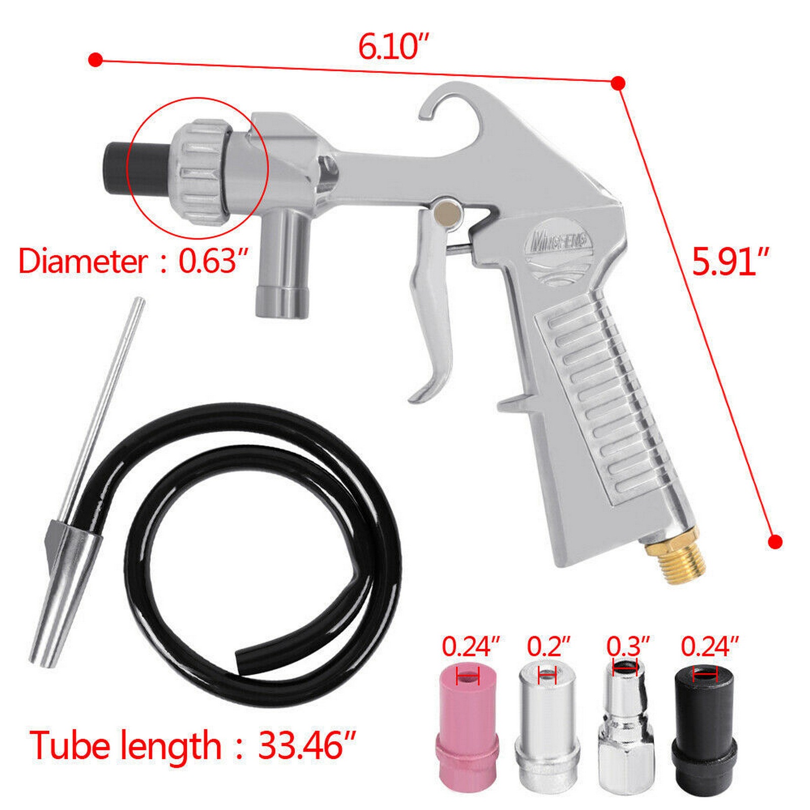 Handheld Mini 60-120psi Sandblasting Gun Sand Blaster Sand Blasting Machine Gravity Small Pneumatic Blasting Spray Gun Sets