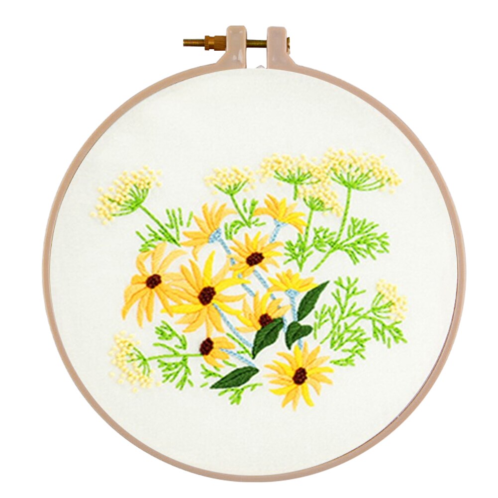 Handwerk Diy Stempel Bloem Pauw Handwerken Diy Katoenen Draad Borduurwerk Ingelijst Borduurwerk Kit Handwerken Craft