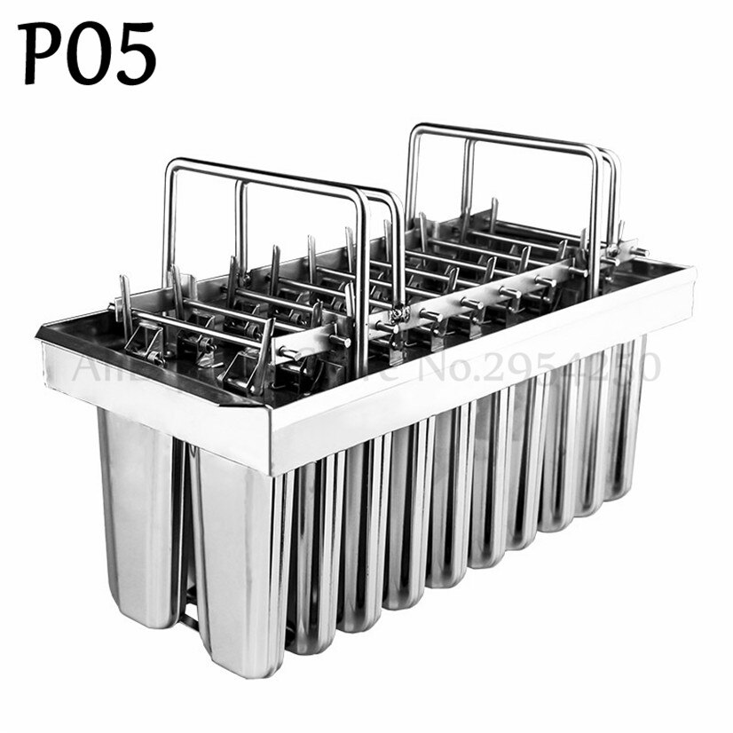 Stainless Steel Commercial DIY Popsicle Molds 20 Cells Ice Pop Mold Maker Accesorios Kitchen Ice Cream Bar Moulds 6 Options: P05