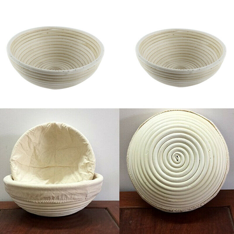 Wicker Bread Basket Banneton Brotform Rising Rattan Basket Oval Baguette French Bread Fermentation Baskets Kitchen Food Storage
