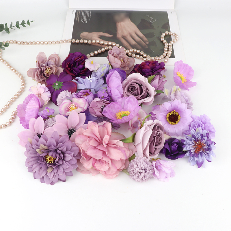 20 piezas cortina de flores flotantes artificiales para decoración de fotos de boda Material de flores Diy suministros para manualidades cortina de línea de puerta de casa