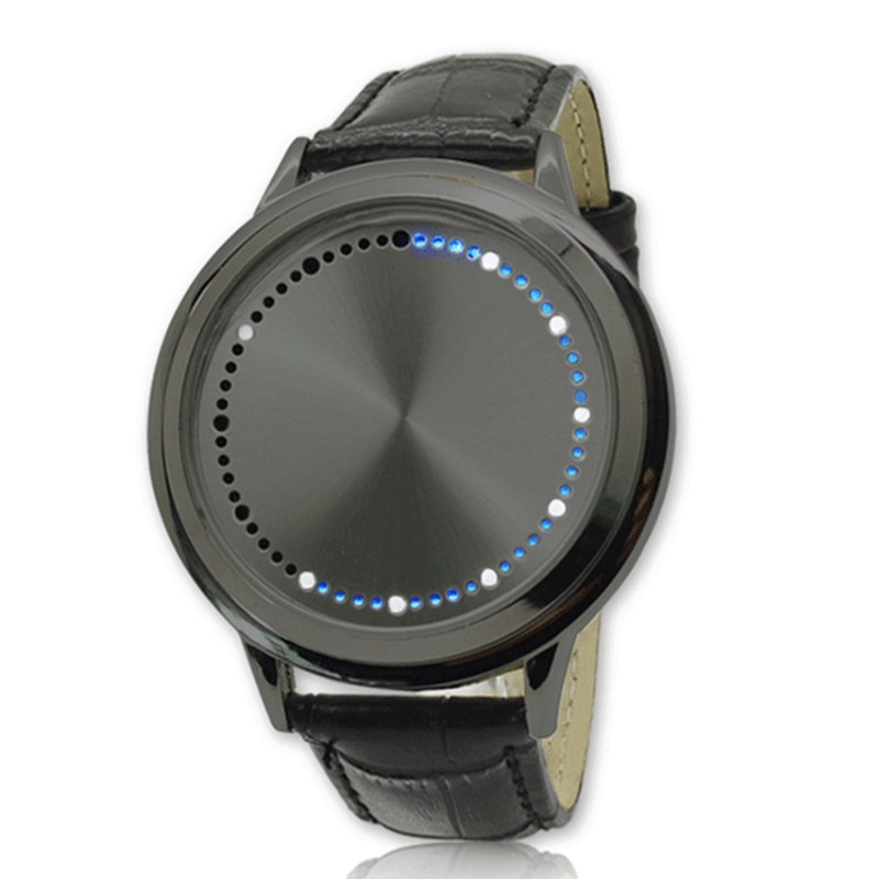Relogio digitaalinen miesten elektroninen kello led-urheilu miesten kello nahkaranneke kello montre homme reloj