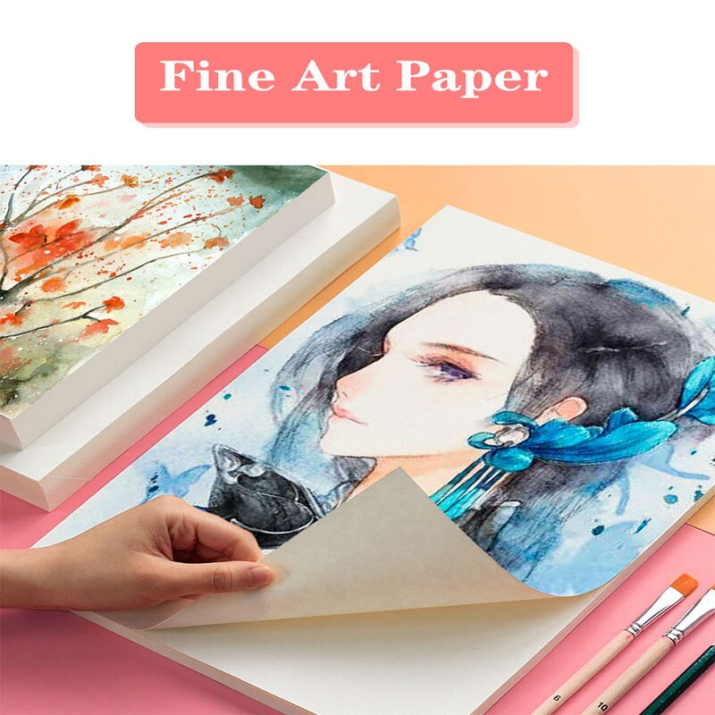 Painting Drawings Of Art Supplies Watercolor Sketch Book 4K Watercolor Gouache A4 Painting Drawings 16K White Paper Picture Book