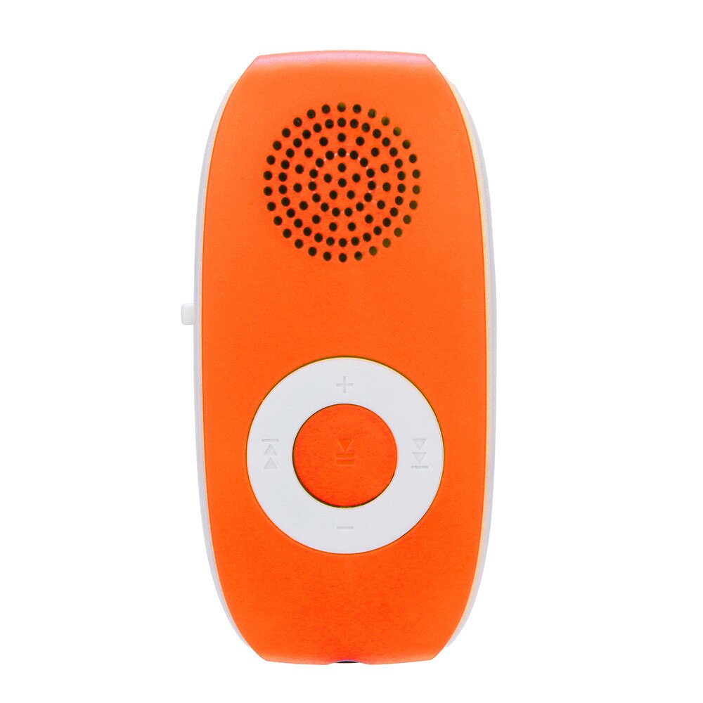 MP3 Player Music Media Audio Music Player Clip USB MP3 Player Support SD TF Card 32GB Sport Music Media Built-in Speaker: Orange 
