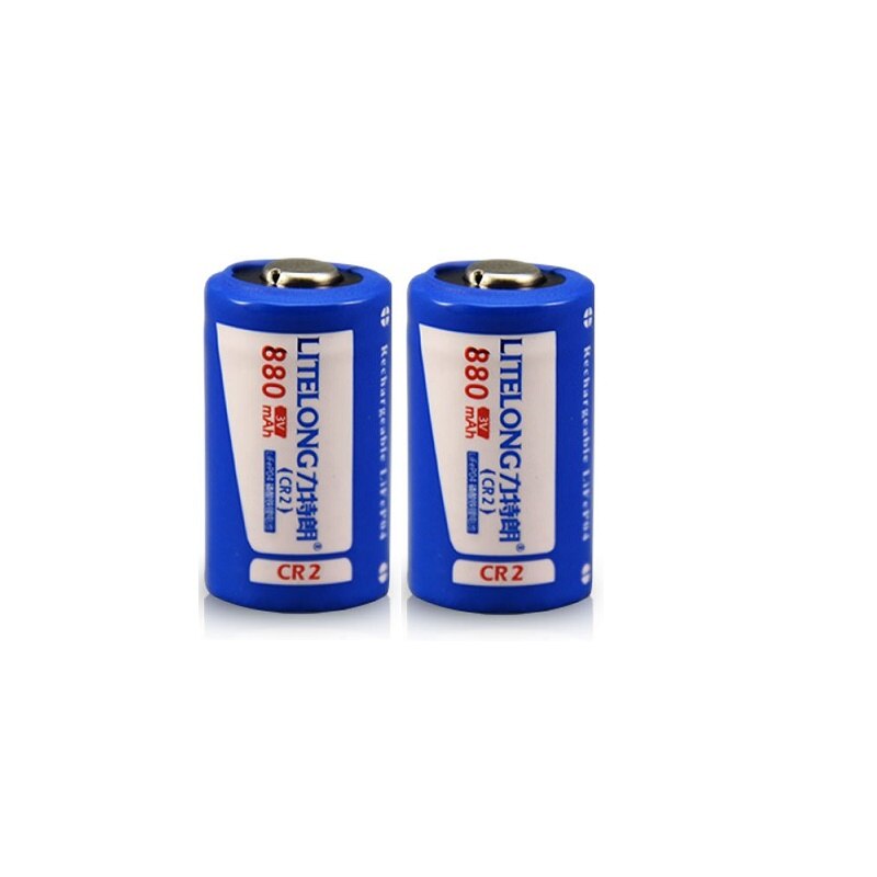 2PCS Large capacity 880mAh 3v CR2 lithium battery camera rechargeable battery + 1PCS cr2 battery charger