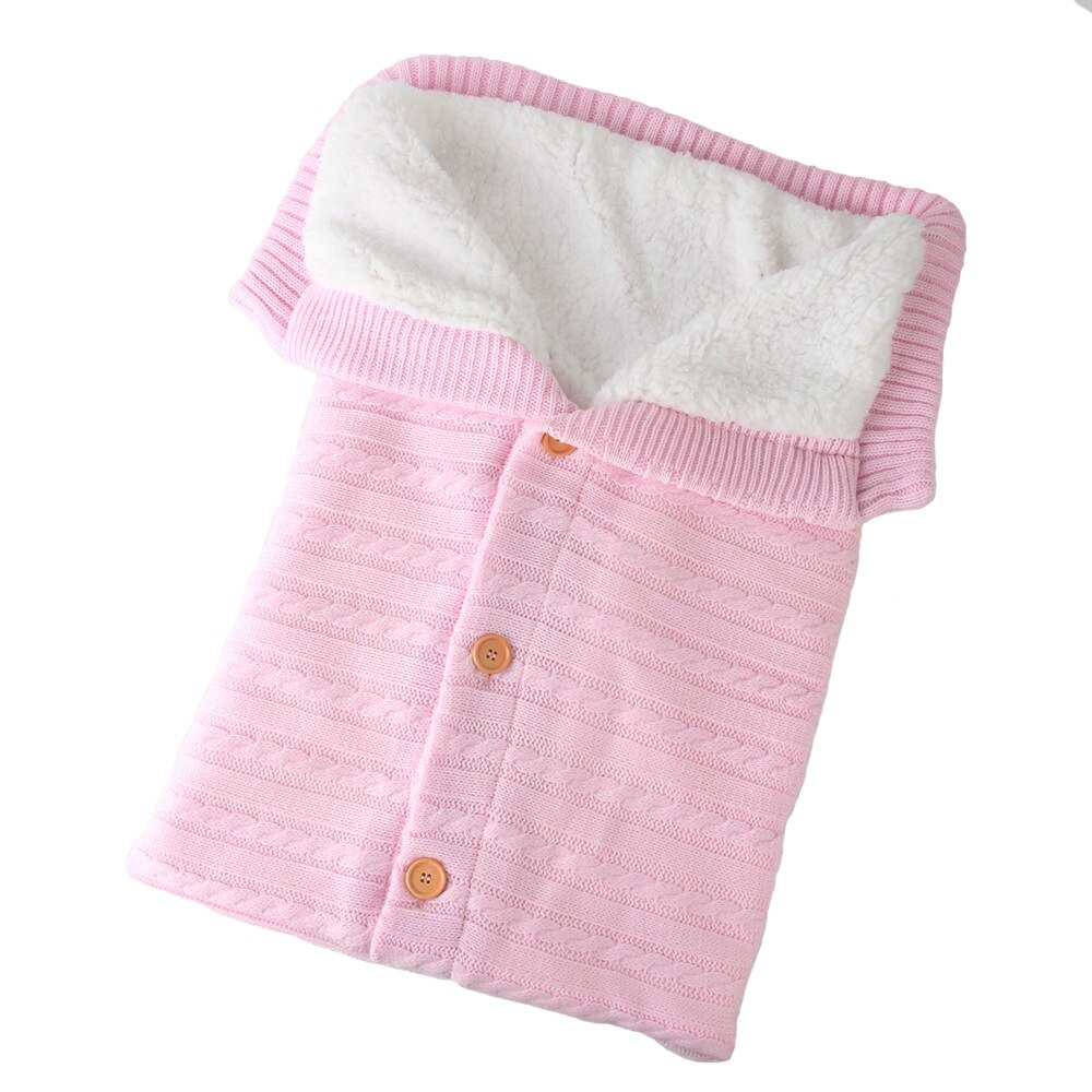 Baby Schlafsack Winter Warme Schlafsäcke Kleinkind Geschmack betroffen wickeln wickeln Kinderwagen wickeln Kleinkind Decke wickeln Schlafsack 0 ~ 12M: hell Rosa