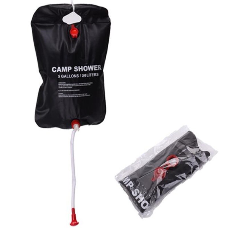 20L Outdoor folding bathing bag Solar bath bags Portable Camp shower bag: Default Title