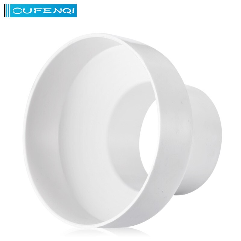 OUFENQI Plastic ducting reducer air duct ventilation reducer adapter air duct reducer 110mm to 100mm,200mm to 150mm