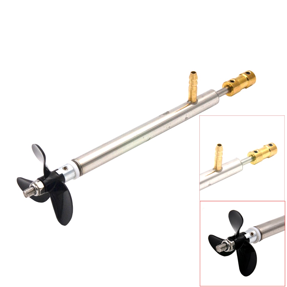 RC Boat Drive Shaft Kit - 4mm Steel Shaft + Tube + Propeller + Coupling - for RC Boats