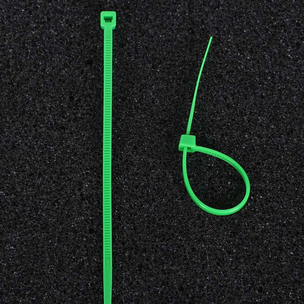 100 stk / taske selvlåsende nylon kabelbindere plast lynlås organisator fastgøre kabel wire binding wrap stropper plante græsplæne væg bånd