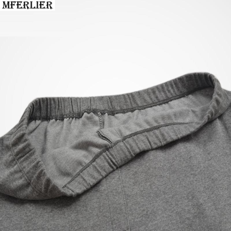 Herr plus size 6xl 7xl 8xl termounderkläder underbyxor bomull leggings varma underkläder hösttrosor tunna kalsonger långbyxor