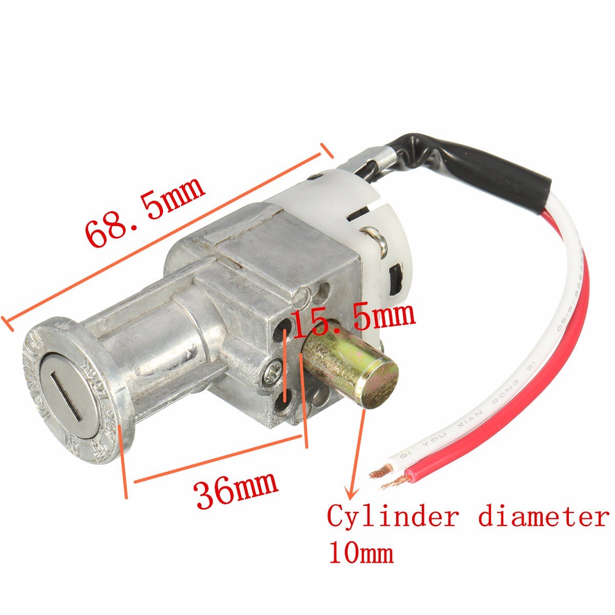 Universal Motorcycle Battery Chager Mini Lock with 2 keys For Motorcycle Electric Bike Scooter E-bike Electric Lock With 2 Keys