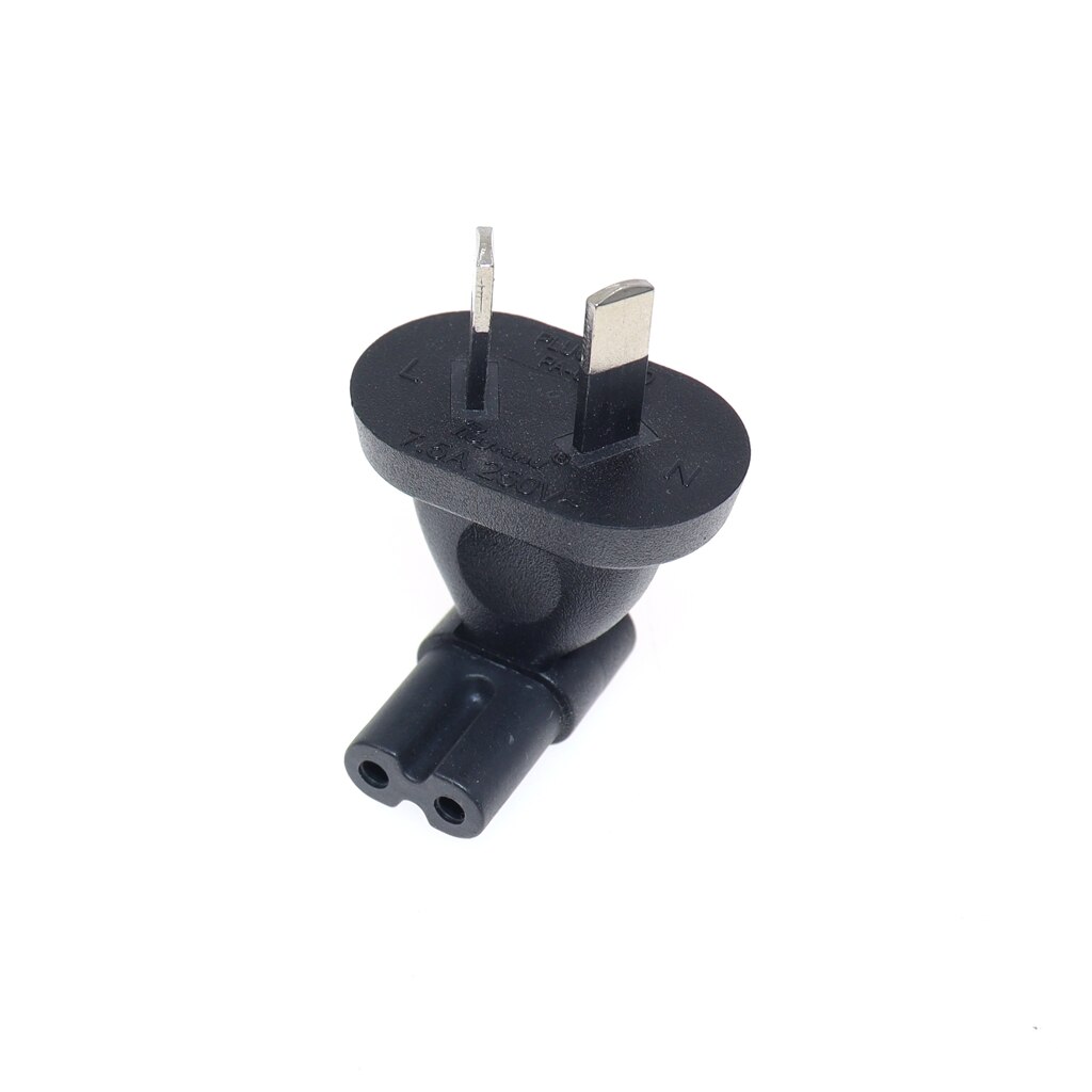 AU to IEC320 C7 Power Conversion Adapter Australia China 2 Pin Male to IEC 320 C7 AC Power Connector SAA Plug Converter