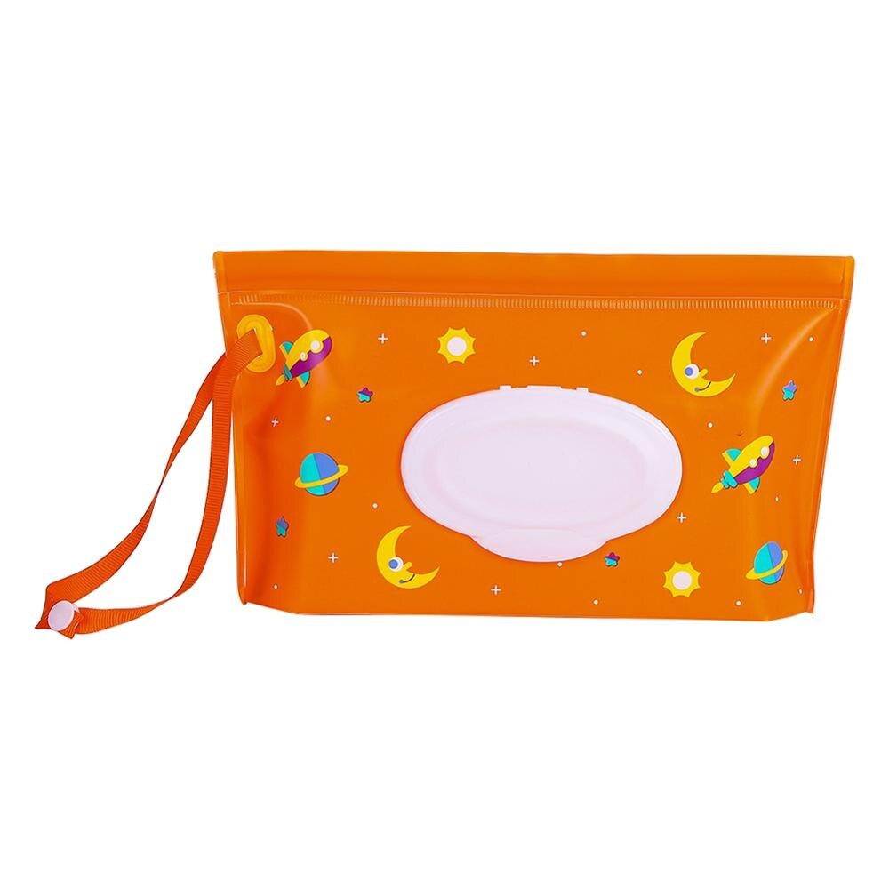 Milieuvriendelijke Snap Band Baby Doekjes Box Draagbare Clamshell Cosmetische Houder Herbruikbare Navulbare Draagbare Baby Doekjes Container: E