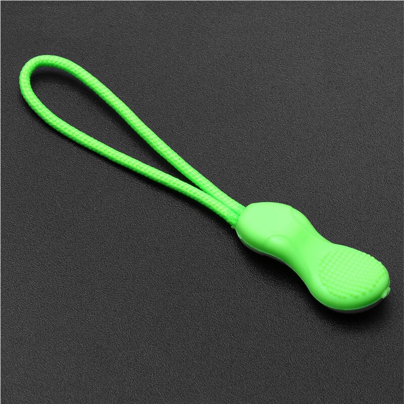 Tirador de cremallera con Clip de repuesto para bolsa, Maleta, tienda, mochila, cabeza de cremallera, 20 Uds.: green