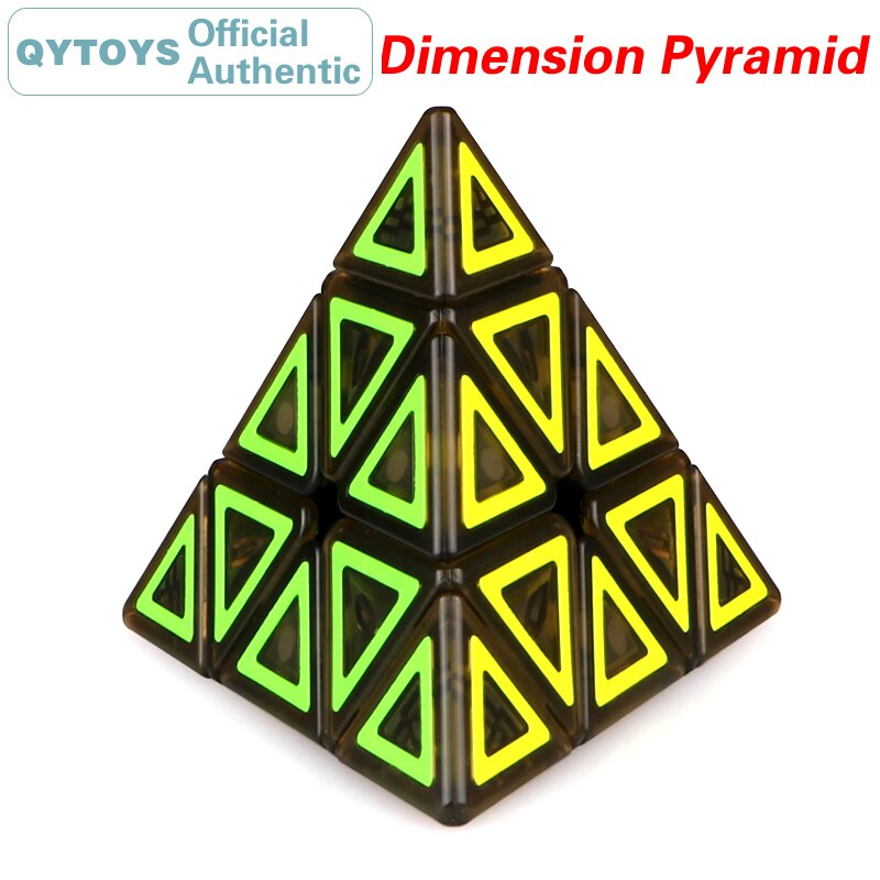 Qytoys Dimensie Piramide Magic Cube Cubo Magico Professionele Neo Speed Cube Puzzel Antistress Speelgoed Voor Kinderen