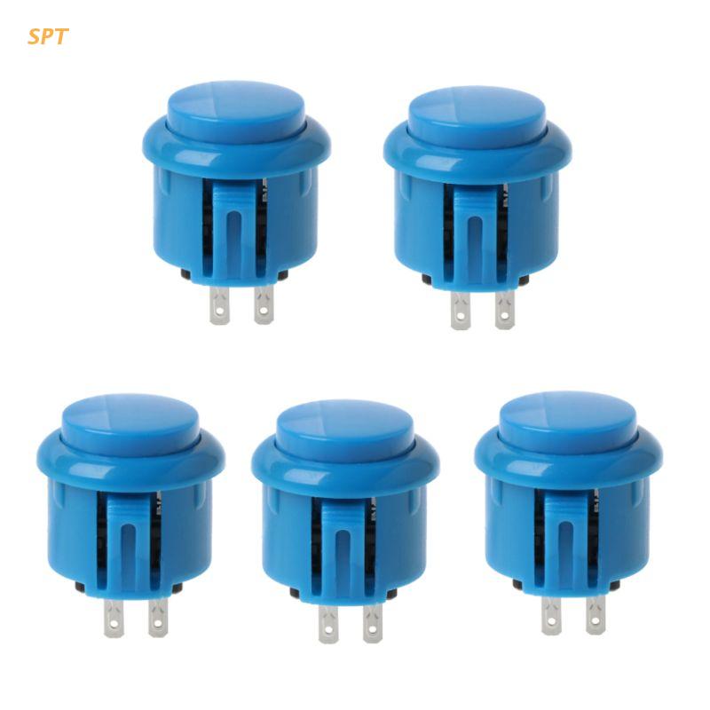 5Pcs 24Mm Arcade Game Ronde Knop Ingebouwde Kleine Micro Schakelaar Voor Jamma Mame Xx