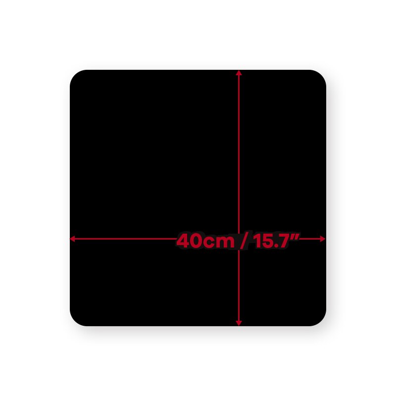 TENWISH Acrylic Reflection Board 40cm for Water Mirrored Effect Tabletop Jewelry Watch Still Life Shooting Props Studio Gadget: 40x40cm Black