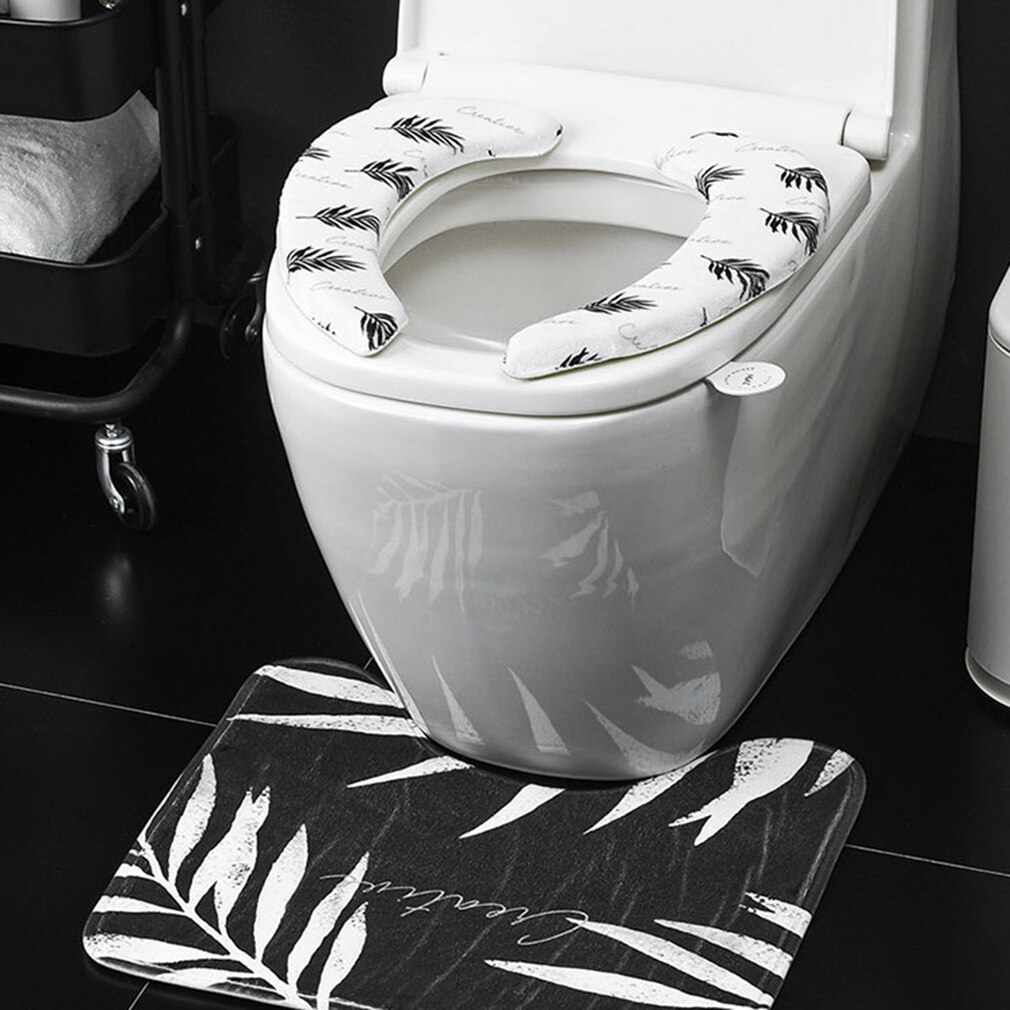 Poignée de couvercle de toilette Portable | Joli lève-siège de toilette imprimé couverture Anti-salissure couvercle de toilette en plastique, accessoires Gadgets de salle de bains