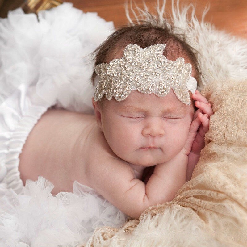 1 STKS Vrouwen Kinderen Baby Meisjes Bladeren Haarband Hoofdband Bruiloft Fotografie Props Tiara Haarband Accessoires: Baby