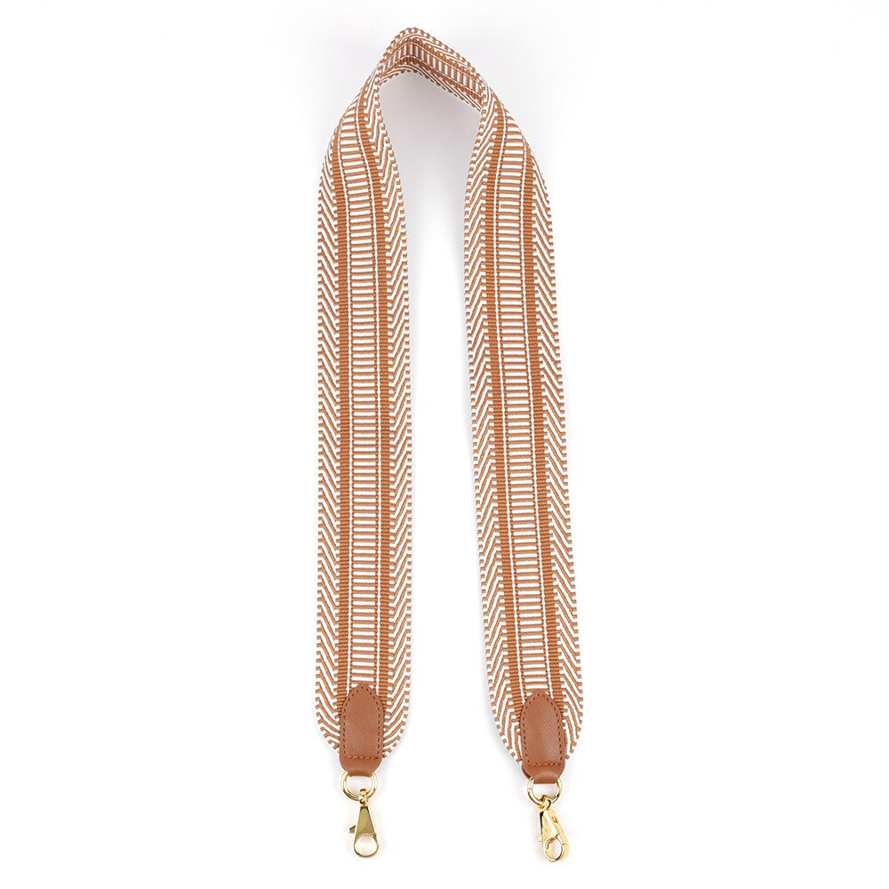 Canvas Brede Schouderbanden Mode Tas Riemen Lady Vervanging Bandjes Verwijderbare Handtas Vrouwen Tas Accessoires: brown