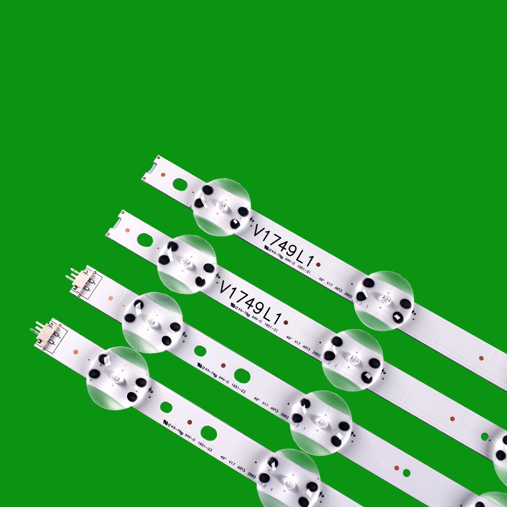 LED TV Illumination Part Replacement For LG 49UJ6510-SA 49UJ6517-ZA 49UJ6519-ZA LED Bar Backlight Strip Line Ruler V1749L