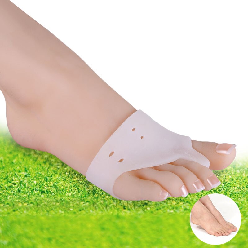 2 pcs Silicone Hallux Valgus Guard Duim Valgus Beschermer Tenen Care Gel Voet Corrector Bunion Regelaar Voeten Zorg Teen Separator