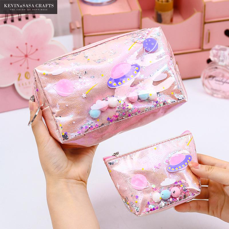 Gwiazda piórnik brokat o dużej pojemności piórnik szkoła pióro torba na kosmetyki materiały piórnik piórnik piórnik piśmiennicze