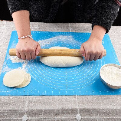 Tapete para massa de silicone 50*40cm, esteira para amassar massa, ferramenta de cozinha antiaderente, placa de bolo, grande temperatura alta almofada para massa, utensílio de cozinha
