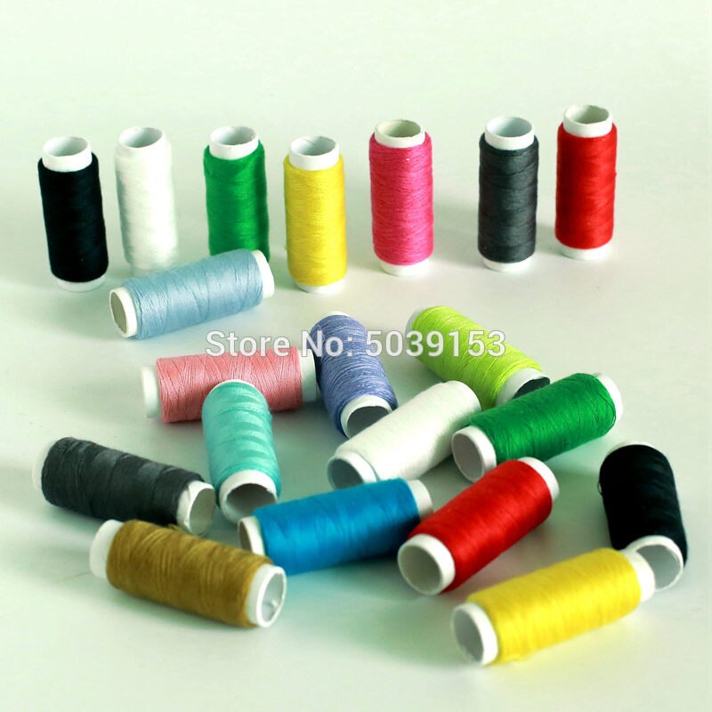10 Rolls DIY Hand Sewing Thread mixed 10 Colors Colorful Polyester Machine Embroidery Sewing Threads