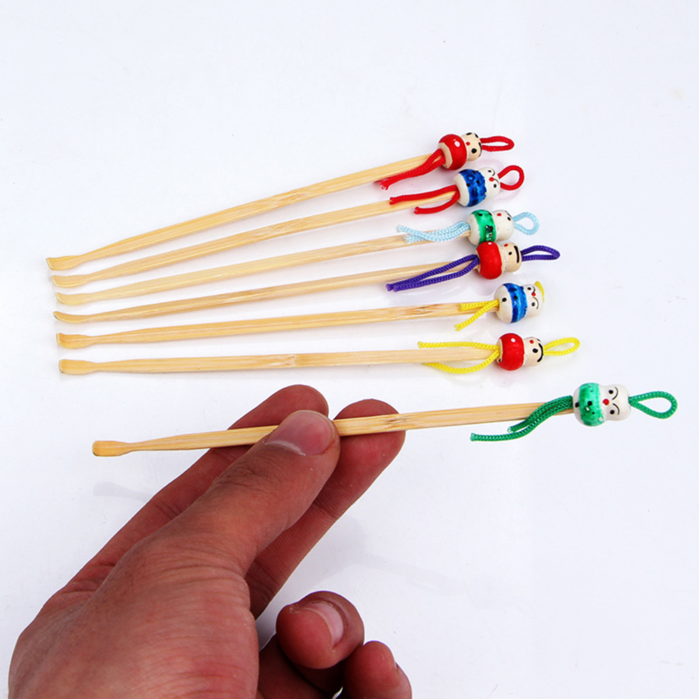 5 stk ørerenser dukkehoved genanvendelig funktionel dejlig holdbar kunst curette toiletsæt ørerensere til rensning af øre