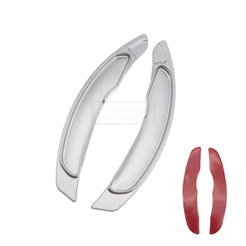 Extensión de palanca de cambios de volante de coche, paleta de cambio de marchas para Mitsubishi ASX Outlander Lancer Eclipse Cross Lancer , 2 uds.: Silver