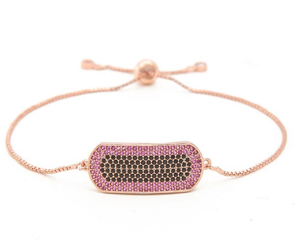 Goud Zilver Ketting Armband Micro Pave Cz Touw Kleur Zirconia Aangepast Macrame Armband Bangles Jtu4 Charms Vrouwen Sieraden: 3