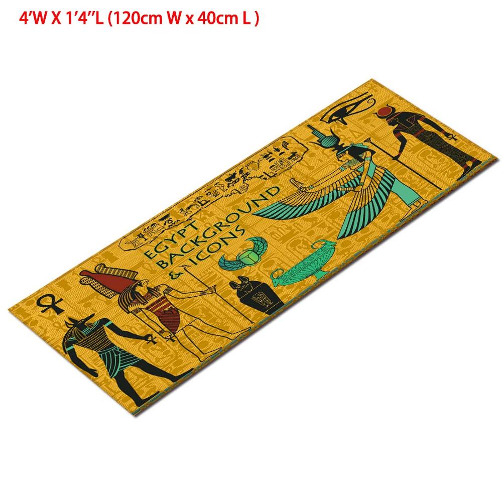 Forntida egypten område hem baby matta och matta vardagsrum stor kristall sammet badrum sovrum kök dörr matta badrum matta: 120cm w  x 40 cm l