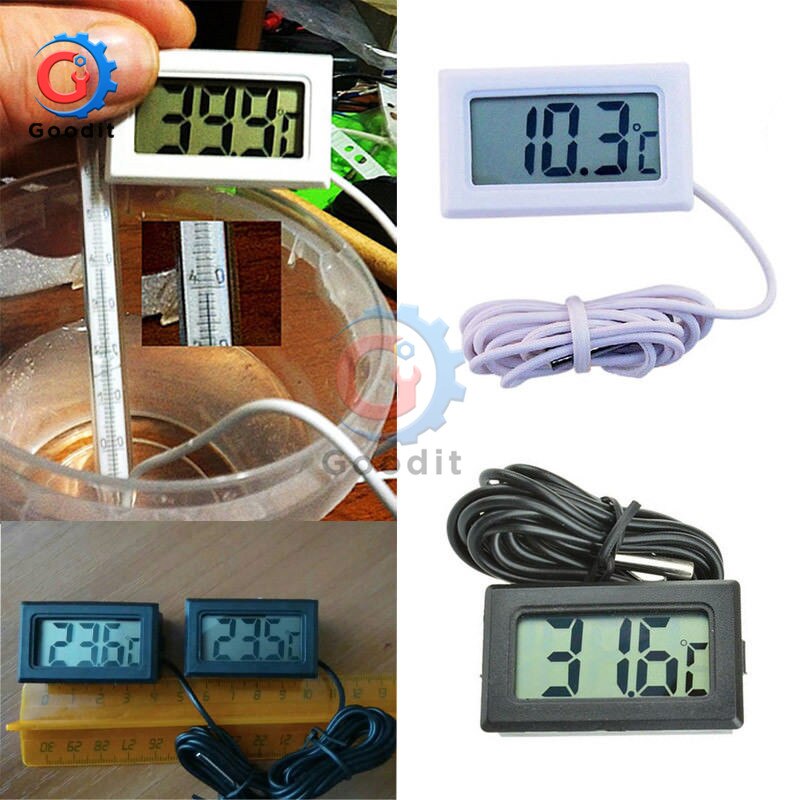 1 stuks mini lcd digitale thermometer sensor voor vriezer temperatuurmeter  -50 ~ 110 graden koelkast koelkast thermometer meter