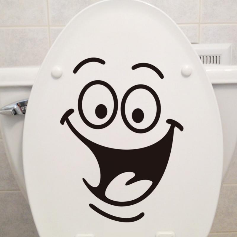 Wc Sticker Badkamer Creatieve Badkamer Home Decor Creatieve Sticker Patroon Diy Grappig Mural Home Decoratie Stickers Posters: Smile