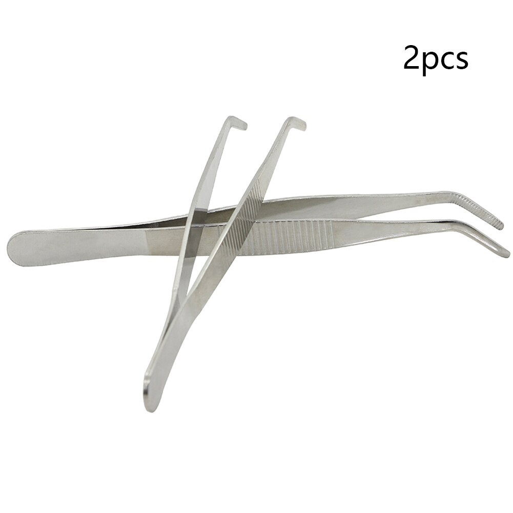 Pinzas magnéticas de acero inoxidable antiestáticas para soldadura, herramienta de pinzas electrónicas de precisión, 125/140mm