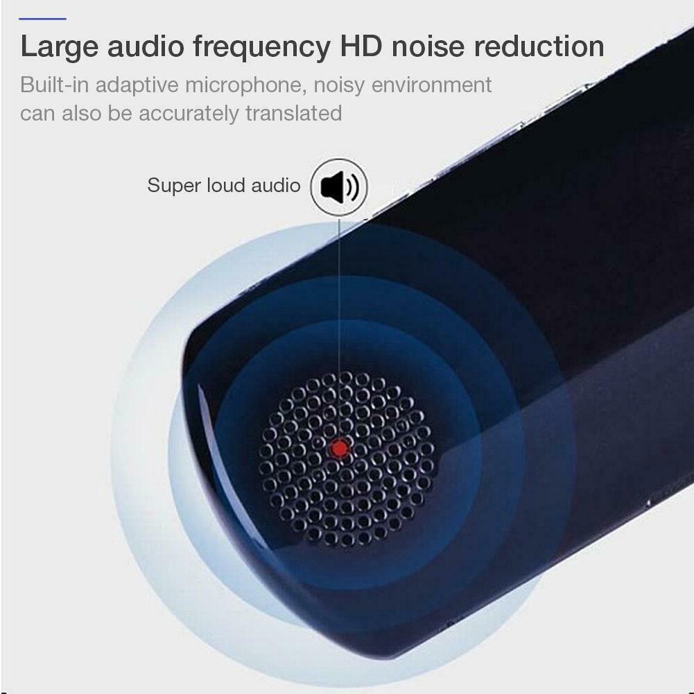 Meeting Interpreter Wireless Travel Voice Synchronous Assistant Smart Translator Intelligent Bluetooth Multi-language Portable