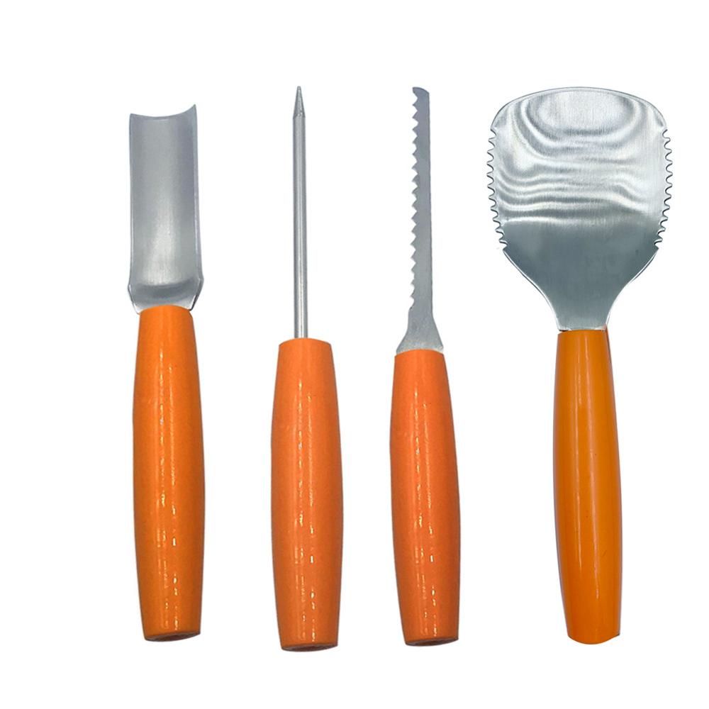 4-6 st pumpa carving verktyg kit halloween pumpa carving verktyg set stenciler pumpa skär tillbehör gravering kök skärning