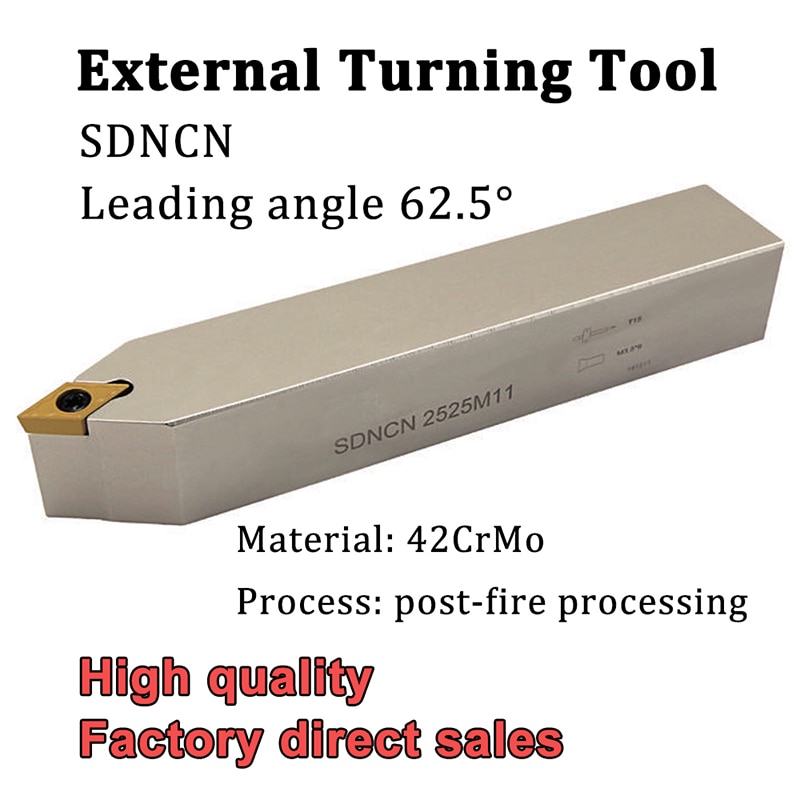 SDNCN Externe Draaien Gereedschaphouder CNC Draaibank Cutter SDNCN1212H07 SDNCN1616H07 SDNCN2020K07 Voor Draaiwisselplaten DCMT070204
