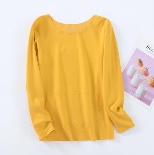 Pijamas de terciopelo grueso para Mujer, ropa de dormir informal de una pieza, ropa de dormir cálida, Tops para dormir, L-2XL: yellow / XL