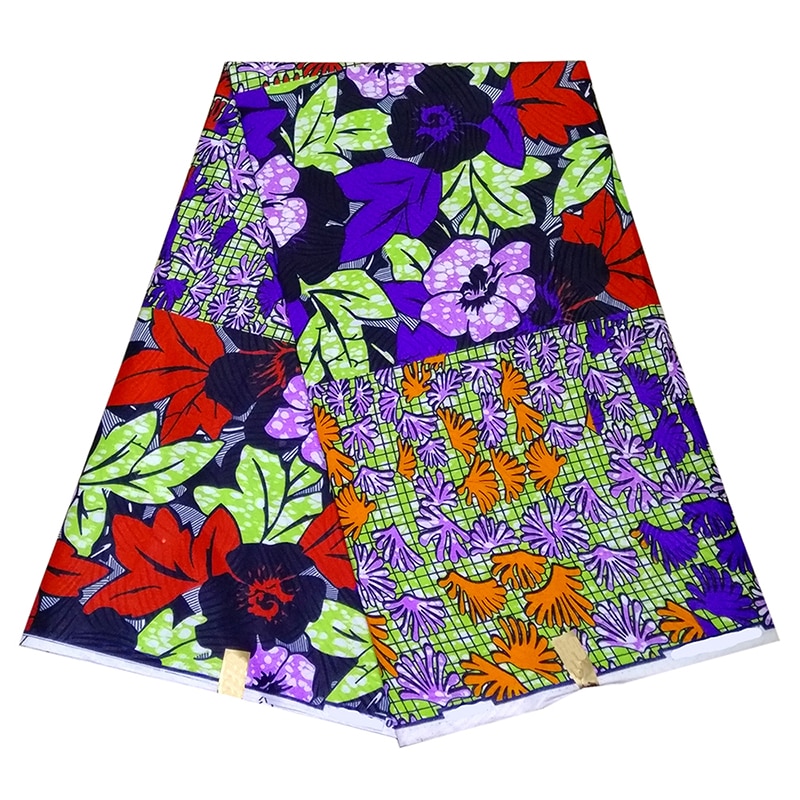 Nigerianske batikstoffer afrikansk polyester print ankara ægte voks pagne afrikansk ankara voks ægte stof