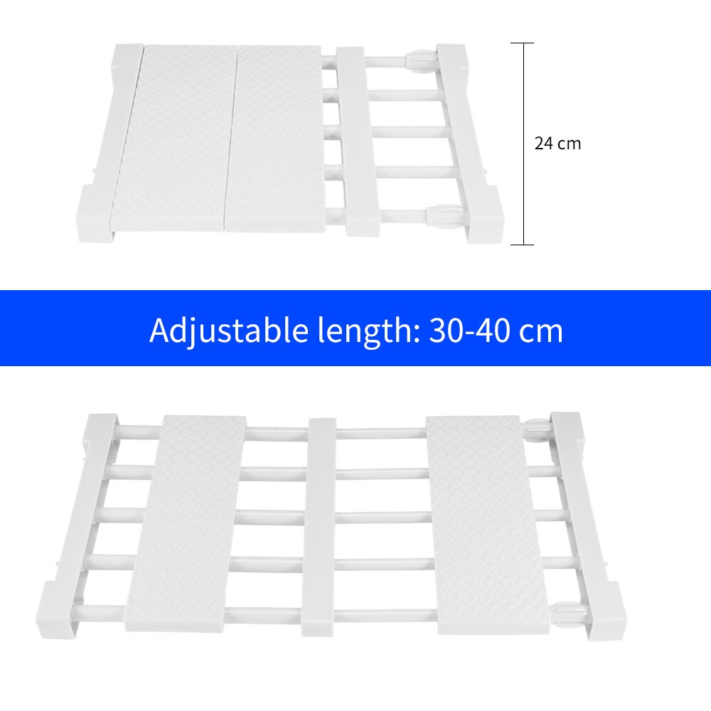 Adjustable Closet Organizer DIY Wardrobe Space-saving Rack Shoe Racks Wall Mounted Kitchen Storage Rack Bathroom Organizer Shelf