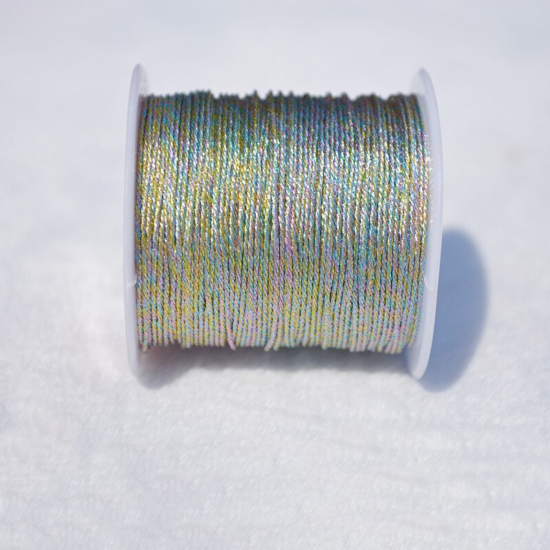 100m/ rullar färgglada rep för halsband armband garn tagg tofs att göra hantverk tråd smycken pyssel tillbehör bröllopsfest: 4