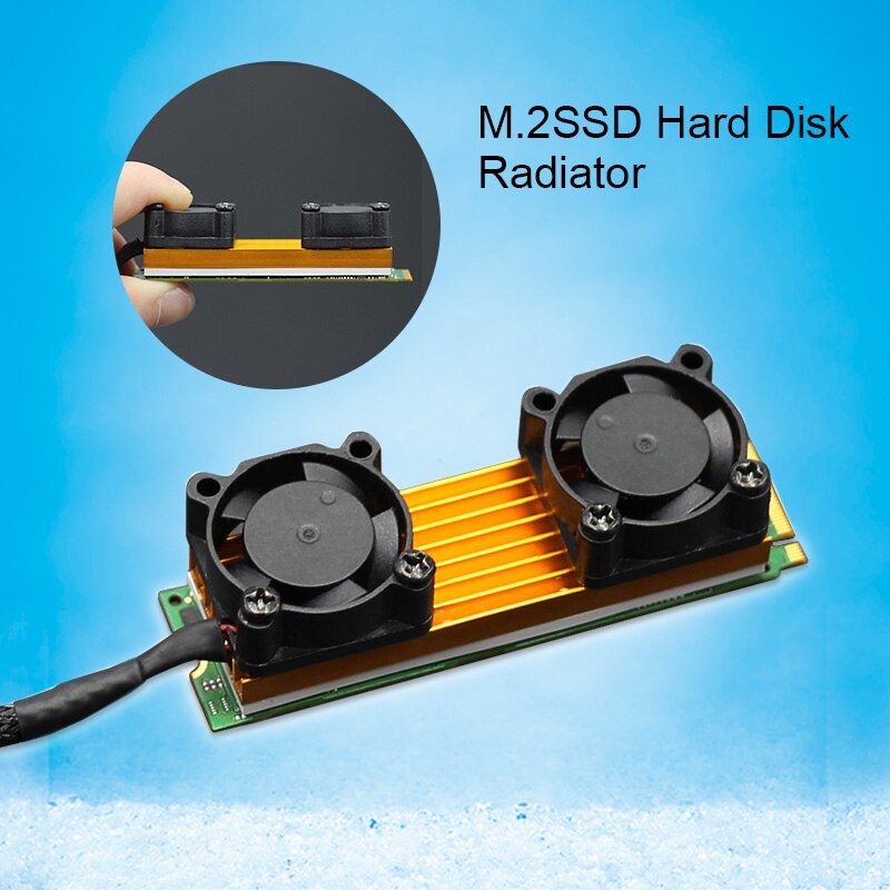 M.2SSD Hard Disk Radiator Fan Mini Mute Lightweight 3P Power Supply Port Heat Sink EM88