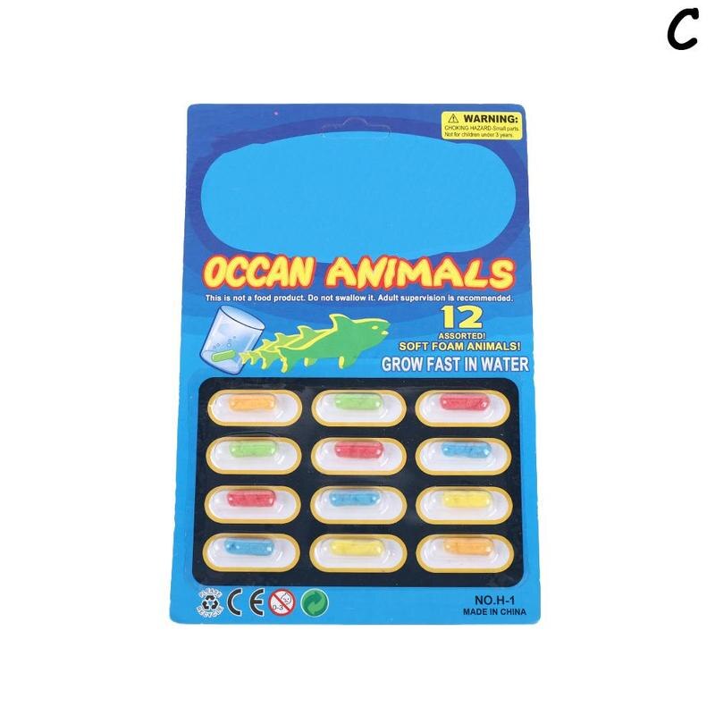Magia Crescere capsula bambino Cognizione Giocattoli Educativi giocattolo giocattolo Bolla di espansione acqua B5L1: C