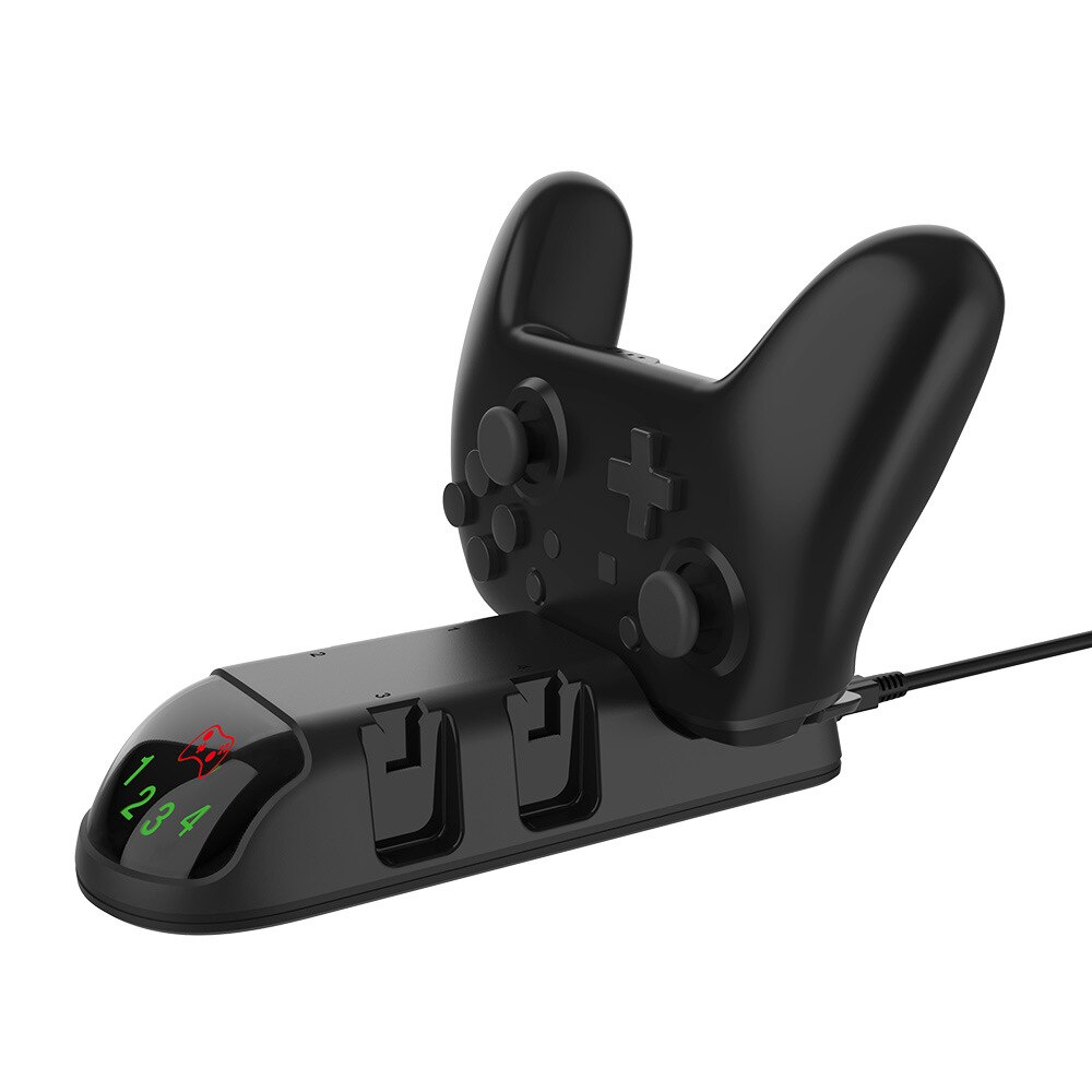 Supporto per caricabatterie Controller NS Switch, Dock Station per ricarica rapida per Nintendo Switch Joy contro e Controller Pro carica