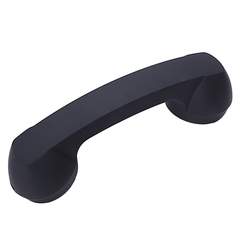 Bluetooth Mic Hoofdtelefoon Retro Telefoon Handset Mic Speaker Telefoontje Ontvanger: Black