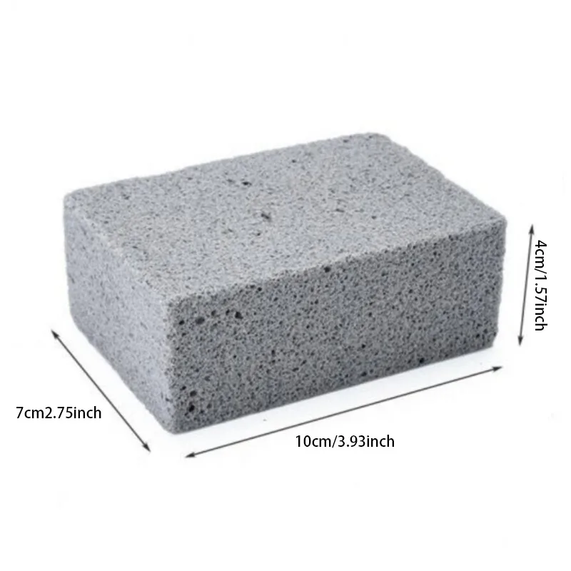 BBQ Grill Cleaning Brush Brick Block Barbecue Cleaning Stone Pumice Brick For Barbecue Rack Outdoor Kitchen BBQ Tools: Red