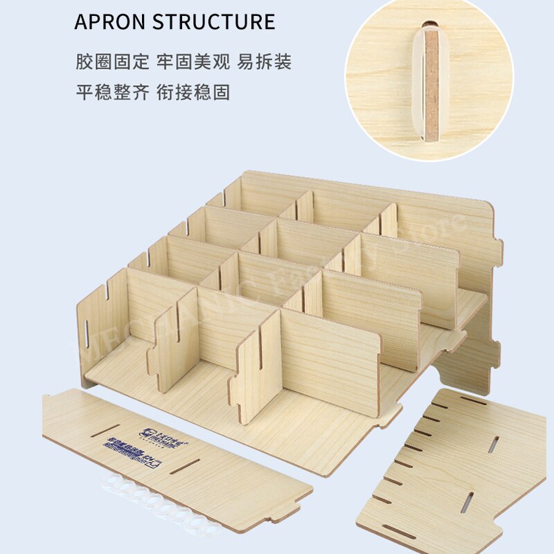 MECHANIC Multifunctional Solid Wood Storage Box cellPhone Repair Desktop Storage Rack Screwdriver Insert Tools Parts Box B12 B24